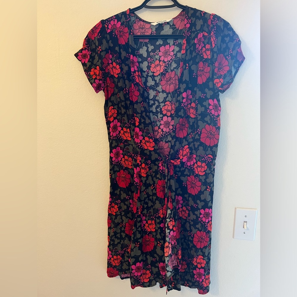 Rolled rambling wrap dress size small